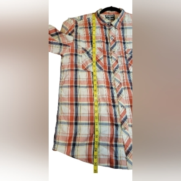 Skully Western Pearl Snap Plaid Shirt XL - Picture 9 of 10